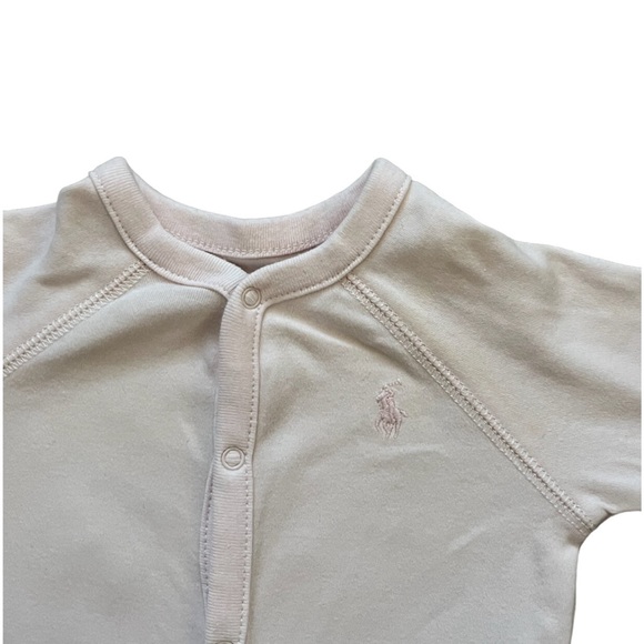 Girls 6M Polo Ralph Lauren Bottom Up Onesie - Picture 2 of 3